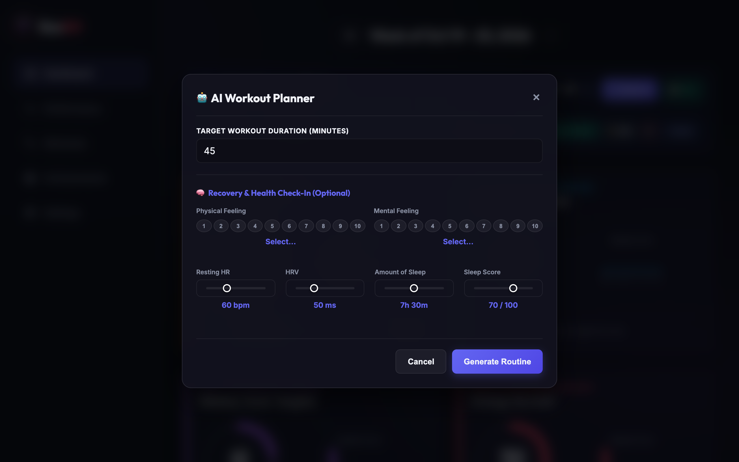 AI Workout Planner Setup Desktop