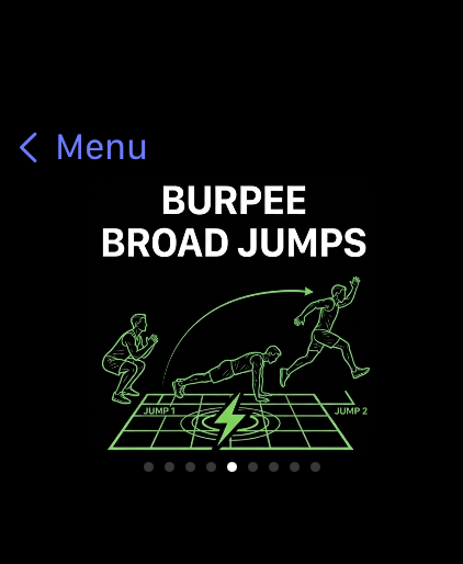 Burpee Broad Jump Station