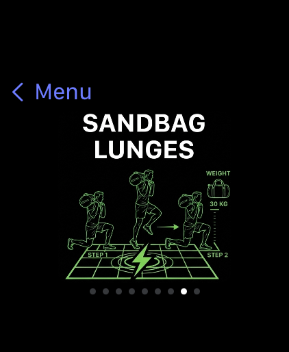Sandbag Lunges Station