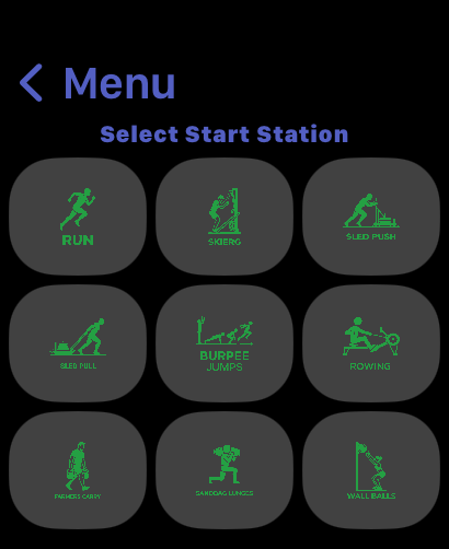Station Picker — Grid View