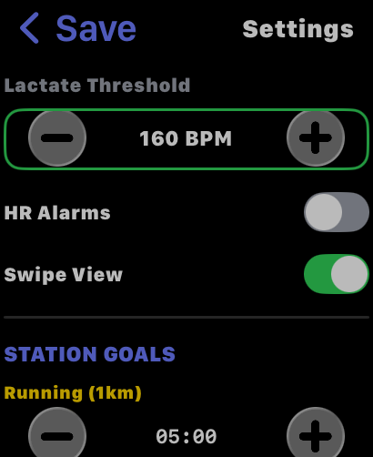 Goals & Settings
